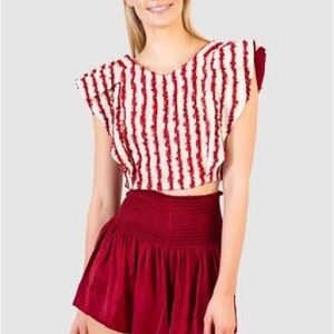 Chic Red Women's Skort